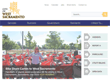Tablet Screenshot of cityofwestsacramento.org